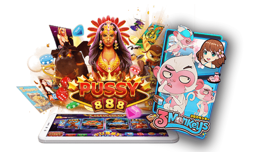 รีวิวเกมสล็อต Three Monkey New Slot Download Free to Jackpot 2021 | Pussy888 1